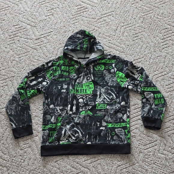 Rob Zombie Statement Hoodie Unisex Large From Hot Topic - Picture 1 of 10